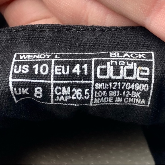 Hey Dude Black Slip On Casual Comfortable Shoes - Picture 5 of 7